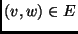 $(v, w) \in E$