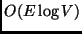 $O(E \log V)$