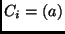 $C_i = (a)$