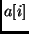 $a[i]$
