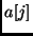 $a[j]$