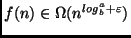 $f(n) \in \Omega (n^{log_b^a + \varepsilon})$