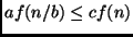 $af(n/b) \leq cf(n)$