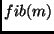 $fib(m)$