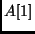$A[1]$