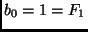 $b_0 = 1 = F_1$