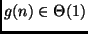 $g(n) \in \Theta(1)$