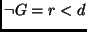 $\neg G = r < d$