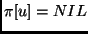 $\pi [u] = NIL$
