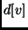 $d[v]$