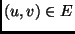 $(u, v) \in E$