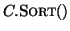 $ C.\textsc{Sort}()$