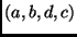 $(a, b, d, c)$